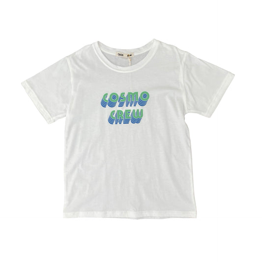 White Cosmo Crew T-Shirt, M