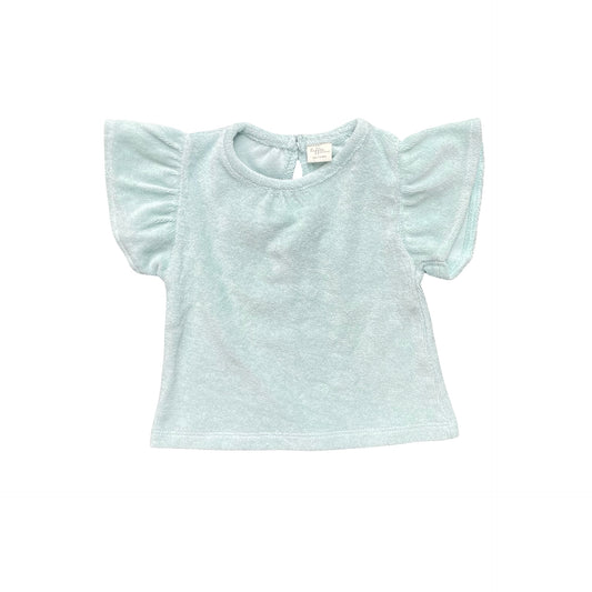 Pale blue Riffle. Amsterdam Short Sleeve Top, 3M